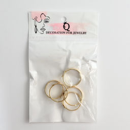 Основа для кольца регулируемая, безразмерная с платформой (набор 5 шт.), 8 мм, цвет золото