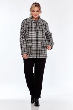 Жакет Элль стиль 2324ж черно-белый  фото 5