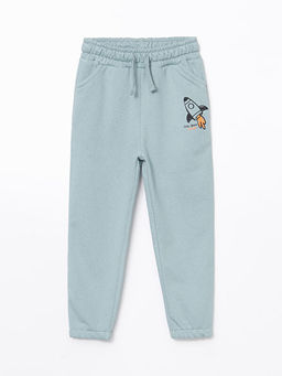 Beli Lastikli Bask?l? Erkek ?ocuk E?ofman Alt?