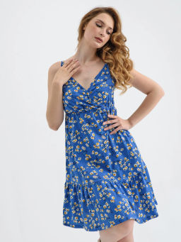 Сарафан Оптима Сиеста хлопок синий фото 32