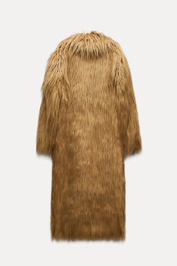 LIMITED EDITION LONG FAUX FUR COAT - Zara фото 4