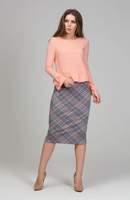 Романтичная блузка персиковый