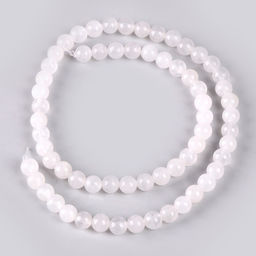 Бусины из натурального камня «Белый кварц» набор 58 шт., размер 1 шт. — 6 мм