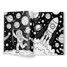 Цена за 5 шт. Арт-раскраска для детей арт. 53519001/ 10 КОСМИЧЕСКИЕ ПРИКЛЮЧЕНИЯ