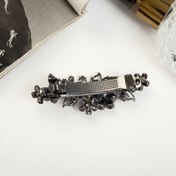 Заколка - автомат для волос «Грациозо», цветы, 7 см