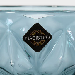 Креманка стеклянная Magistro «Круиз», 350 мл, d=12 см, синяя