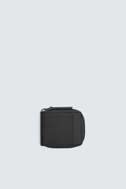 RUBBERISED WALLET WITH ZIP