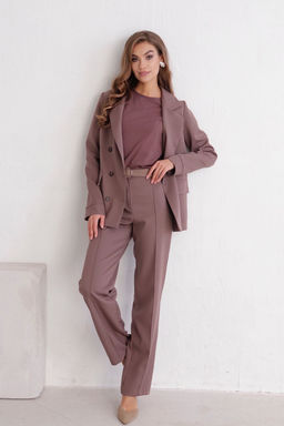 12097 Костюм брючный в цвете какао