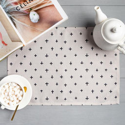 Цена за 2 шт. Салфетка на стол Доляна «Звездочки», 30×45 см, полиэстер 100%