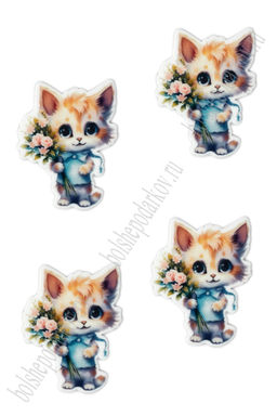 Кабошон-вырубка "Котёнок" 2,8*3,6 см (10 шт) SF-6034, №16