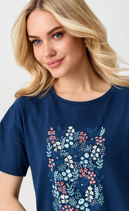 Футболка P612-06-908 d.blue - Primm фото 2