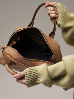 Кожаная сумка Kandys DBR 31206 светлый орех фото 13