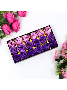 Мыльные розы, фиолетовые оттенки, набор 18 шт. - SB BEAUTY фото 10
