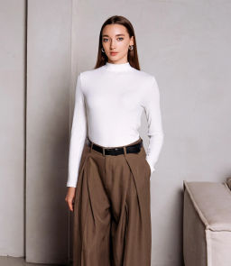 Водолазка #КТ801 (10), молочный