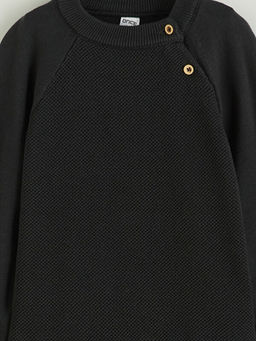 Bisiklet Yaka Basic Erkek ?ocuk Sweatshirt