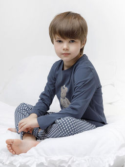 К 1606/грозовая туча,маленькая клеточка пижама дет