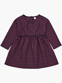 Платье для девочки нарядное детское праздничное в клетку UD 6820 син/крас клетка - Mini maxi фото 5