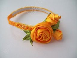 Лента атласная 5 см*25 ярд (SF-1355) оранжевый №025 - No name фото 2