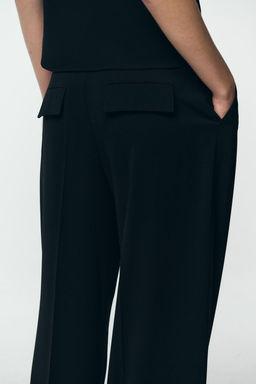 WIDE-LEG TROUSERS WITH CHAIN - Zara фото 6