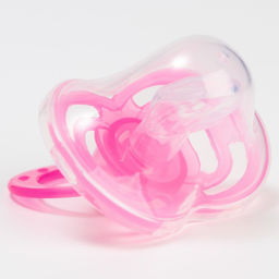 Соска-пустышка ортодонтическая, силикон, от 6 мес., с колпачком, Бантик, цвет розовый - Крошка я фото 5