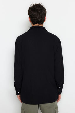 TRENDYOL MAN Ekru Oversize Fit Keten Dokulu Cift Cepli Ceket Gomlek TMNSS23GO00089 - Trendyolmilla фото 14