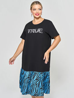 Платье 0387-1с глубокий черный - Dora фото 24