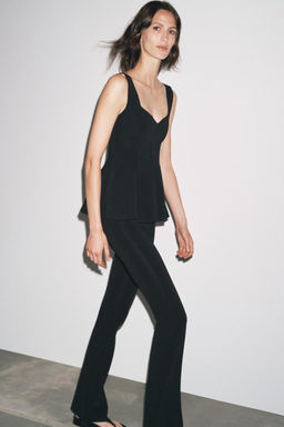 STRETCH FLARE TROUSERS - Zara фото 9