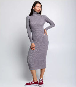 Платье #КТ968 (1), серый