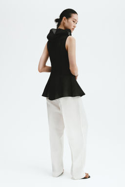 Top en mezcla de ramio con peplum - H&m фото 6