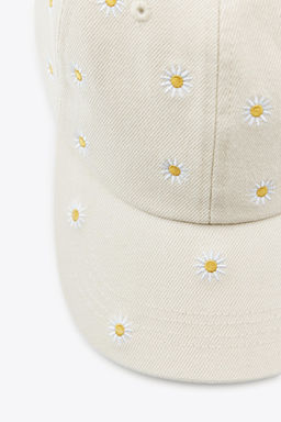 TWILL CAP WITH FLORAL EMBROIDERY - Zara фото 7