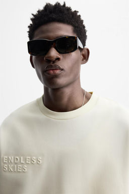 EMBOSSED SLOGAN T-SHIRT - Zara фото 4