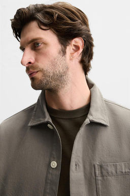 BOXY FIT DENIM OVERSHIRT - Zara фото 3
