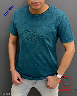 Мужская однотонная футболка