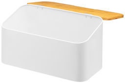 Хлебница 34*19*17 см Белая с бамбуковой крышкой-доской - Elan gallery фото 19
