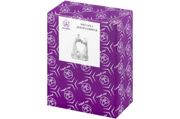 Фигурка декор. 9*4,5*12,5 см "Пара кошечек" белая, золото