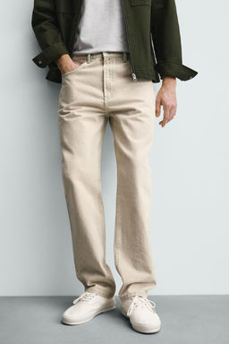 JEANS STRAIGHT ANKLE FIT / Verde gris - Zara фото 5