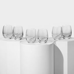 Набор стопок «Клаб», 60 мл, 6 шт., хрустальное стекло, прозрачный