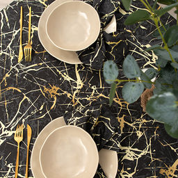 Скатерть декоративная Радушная хозяйка (Традиция) 145х145, рогожка, 100 % хлопок, Мрамор 145х145  фото 6