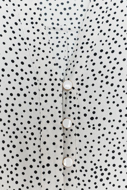 POLKA DOT ROLL-UP SLEEVE SHIRT - Zara фото 8