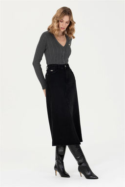 Kad_n Siyah Jean Etek - U.s. polo assn фото 3