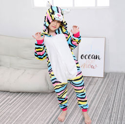 Пижама кигуруми радужная кошка (детская)