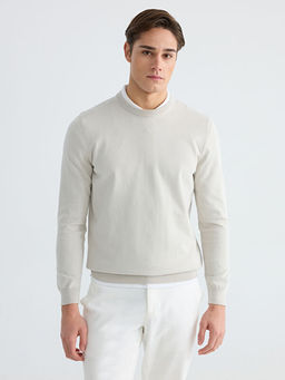 Bisiklet Yaka Erkek Triko Kazak