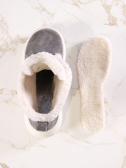 Ботинки 308.927be.Серый замок замша з/мех