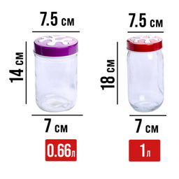 80714-80715-80716 Набор емкостей для сыпучих продуктов 425/660/1000 мл MB (х12) - Mayer&boch фото 2