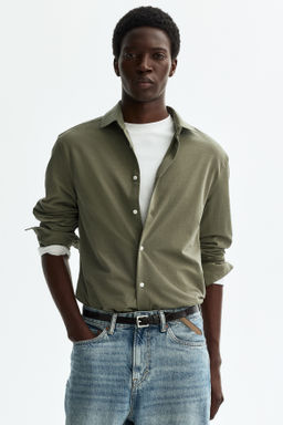 Camisa en tejido el?stico multidirecci?n Slim Fit - H&m фото 5