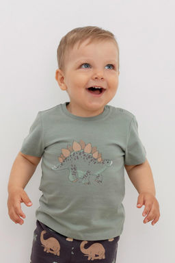 КР 302155/1/зеленый чай фуфайка (футболка) для мал