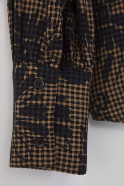 Cok Renkli Cicek Desenli Oversize/Genis Kal?p Boho Gomlek TWOAW26GO00037 TWOAW26GO00037