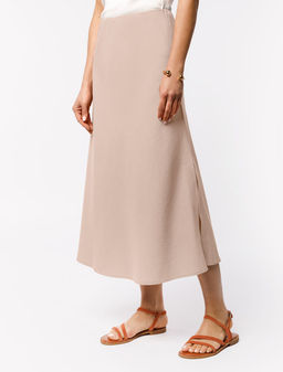 Юбка из плотного лиоцелла скроенная по косой