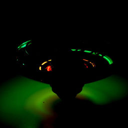 Летающая тарелка UFO, датчик движения, работает от аккумулятора, цвет синий - АвтоГрад фото 8
