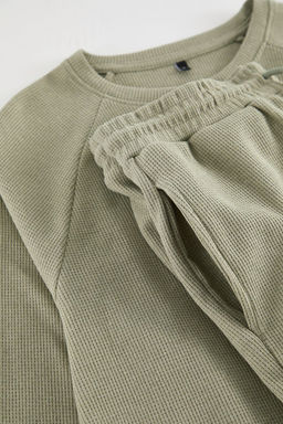 TRENDYOL MAN Lacivert Regular Fit Waffle Orme Pijama Tak?m? TMNAW23PT00015 - Trendyolmilla фото 20